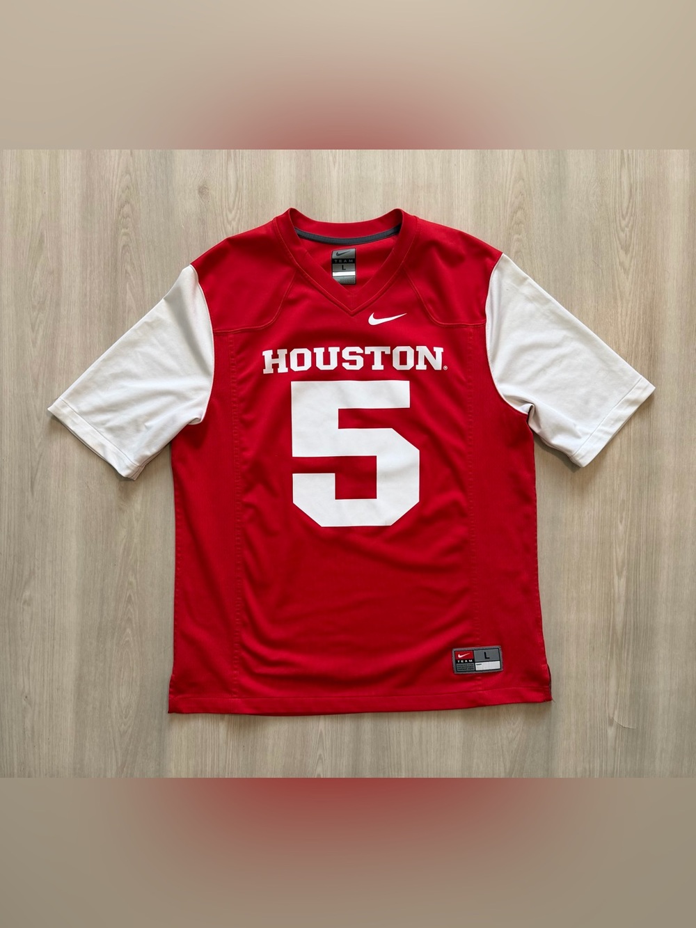 University Of Houston Cougars #5 Nike UH Team Jersey Sz L